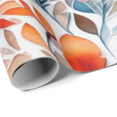 Liebliche bunte Blume Umschlagpapier Geschenkpapier (Rolleneckpunkt)