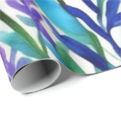 Liebliche bunte Blume und Vögel Umschlagpapier Geschenkpapier (Rolleneckpunkt)