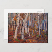Liebliche Canadian Tom Thomson White Birches Maler Postkarte (Vorne/Hinten)
