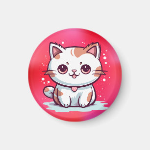 Liebliche Cat Kawaii Style Clipart-47758 Magnet