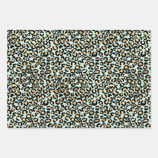 Liebliche Cheetah Print and Giraffe Spots Geschenkpapier Set (Vorderseite 2)