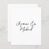 Liebliche Chic Calligrafy Names Hochzeitspapier (Vorne/Hinten)