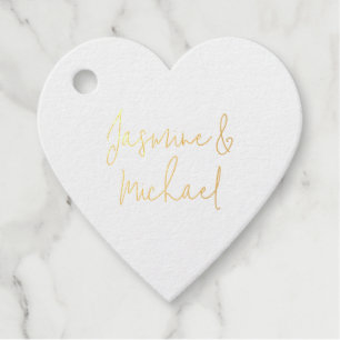 Liebliche Chic Calligraphy Couple Names Geschenkanhänger