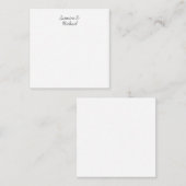 Liebliche Chic Calligraphy Couple Names Wedding Begleitkarte (Vorne/Hinten)