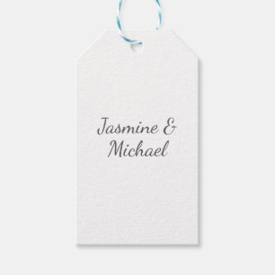 Liebliche Chic Calligraphy Couple Names Wedding Geschenkanhänger