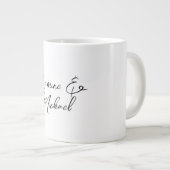 Liebliche Chic Calligraphy Names Hochzeiten Jumbo-Tasse (Vorderseite Rechts)