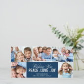 Liebliche Collage Holiday Foto Card Feiertagskarte (Stehend Vorderseite)