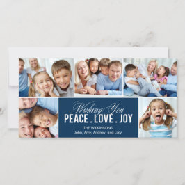 Liebliche Collage Holiday Foto Card Feiertagskarte