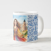 Liebliche Dame in Kappadokien, Türkei, Türkei Jumbo-Tasse (Vorderseite Rechts)