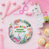 Liebliche Dinosaur Dig Prehistorische Kinder 3. Ge Pappteller (Party)