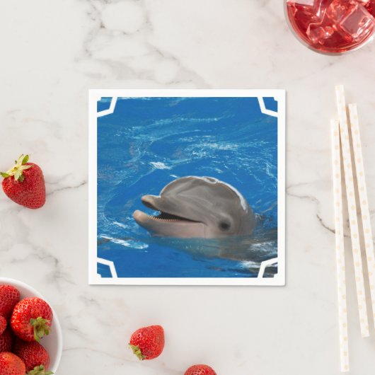Liebliche Dolphin Serviette (Beispiel)