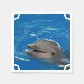 Liebliche Dolphin Serviette (Vorderseite)