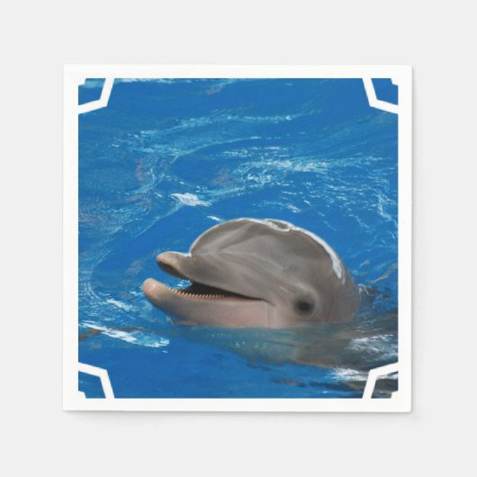 Liebliche Dolphin Serviette (Vorderseite)