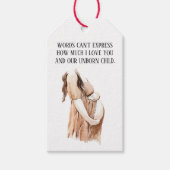 Liebliche Ehefrau mit romantischem Zitat Geschenkanhänger (Vorderseite)