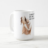 Liebliche Ehefrau mit romantischem Zitat Kaffeetasse (Vorderseite Links)