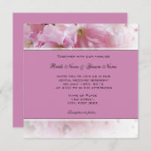 Liebliche Einladung zur Hochzeit von Weichkirsche (Vorne/Hinten)