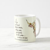 Liebliche Engel mit Sprichwort Comfort Sketch Kaffeetasse (VorderseiteRechts)