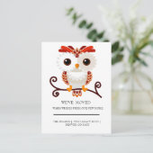 liebliche Eule Postkarte (Stehend Vorderseite)