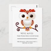 liebliche    Eule Postkarte (Vorne/Hinten)