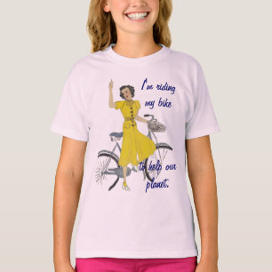 Liebliche Fahrradlerin T-Shirt