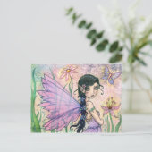 Liebliche Fairy Butterfly Postcard von Molly Harri Postkarte (Stehend Vorderseite)