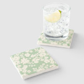 Liebliche Farben für Muster in benutzerdefinierten Steinuntersetzer (Seitenansicht)