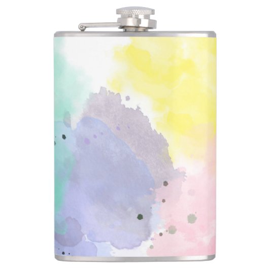 Liebliche Farben mit einer sanften Note Flachmann (Vorderseite)