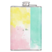 Liebliche Farben mit einer sanften Note Flachmann (Rückseite)