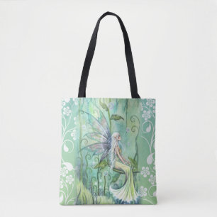 Liebliche Fee im grünen Garten von Molly Harrison Tasche