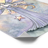 Liebliche Fee mit Star and Moon Poster Print (Ecke)