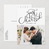 Liebliche Foto-Hochzeit Ankündigungspostkarte (Vorne/Hinten)