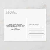 Liebliche Foto-Hochzeit Ankündigungspostkarte (Rückseite)