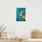 Liebliche Fox- und Hühnerfresser Poster (Küche)
