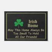 Liebliche Freundschaft Doormat, Niedlich Schwarz Fußmatte (Vorderseite)