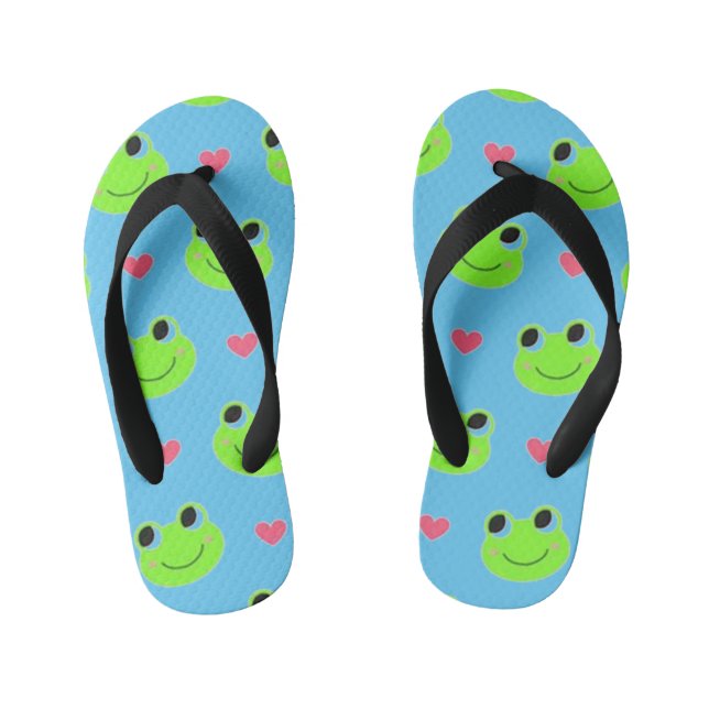 Liebliche Frog Kid's Flip Flops Kinderbadesandalen (Fußbett)