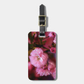 Liebliche Frühlingserreger Rosa Kirschblüten Gepäckanhänger (Vorderseite vertikal)