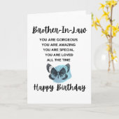 Liebliche Geburtstagsbotschaft für Ihren Schwager Karte (Gelbe Blume)