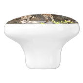 Liebliche Giraffe Keramik Pull Keramikknauf (Seitenansicht)