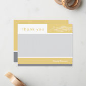 Liebliche Girl Custom Danke Note Card Mitteilungskarte (Vorderseite/Rückseite Beispiel)