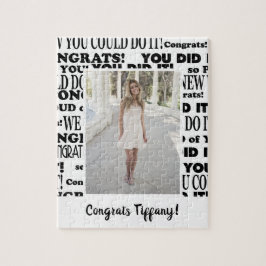 Liebliche Glückwünsche Abschluss Foto Puzzle