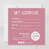 Liebliche Gold Bow Pink Herz-Geschenkboxen Geschen (Rückseite)