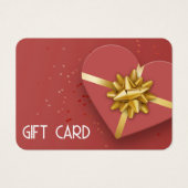 Liebliche Gold Bow Red Heart Geschenkboxen Gift Ca (Vorderseite)