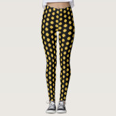 Liebliche goldene Klee Leggings (Vorderseite)