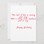 Liebliche Grandtochter Geburtstagskarte. Dankeskarte (Rückseite)