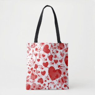 Liebliche Herz Muster VII + Ihre Ideen Tasche