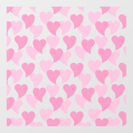 Liebliche Herzen Nahtloses Muster Fensteraufkleber