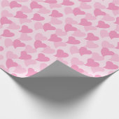Liebliche Herzen Nahtloses Muster Geschenkpapier (Ecke)