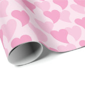 Liebliche Herzen Nahtloses Muster Geschenkpapier (Rolleneckpunkt)
