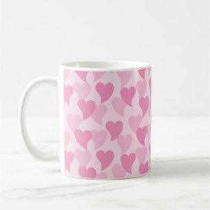 Liebliche Herzen Nahtloses Muster Kaffeetasse