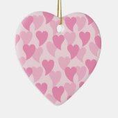 Liebliche Herzen Nahtloses Muster Keramik Ornament (Rechts)
